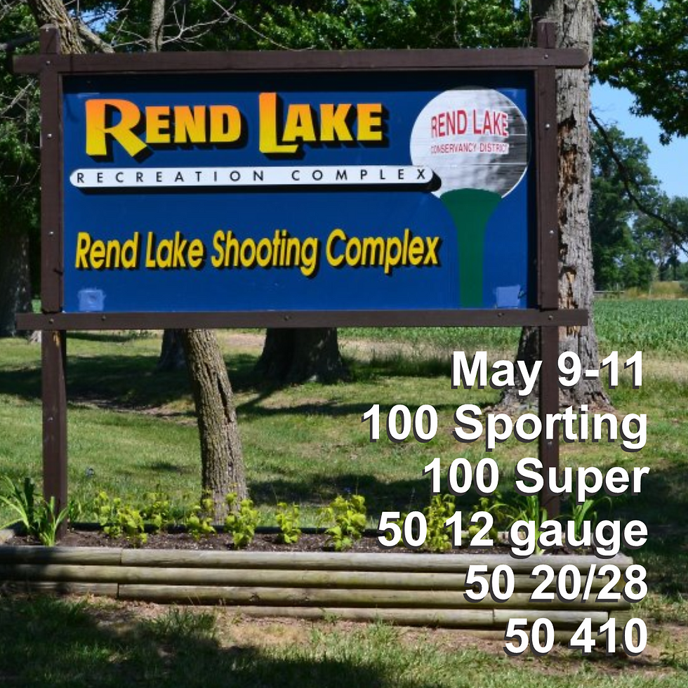 Rend Lake sporting clays tournament on May 9-11, 2025.