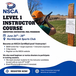 NSCA Level I Instructor Course at Northbrook on June 26-28, 2026