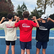Junior tennis players at Robinson Tennis Academy in Greenville, SC