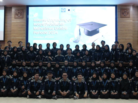 Simulasi Wisuda Intense Upgrading of Korps Protokoler Mahasiswa Unisba Periode 2024
