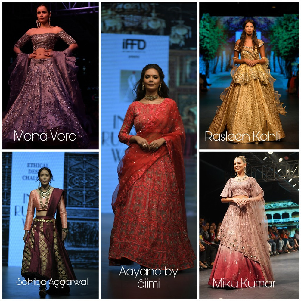 Lehengas on the ramp of IRW for the brides to be