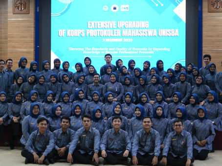 Extensive Upgrading of Korps Protokoler Mahasiswa Unisba Periode 2023