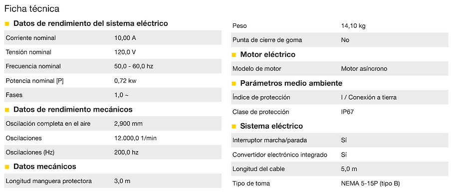 Vibrador Interno IEC58