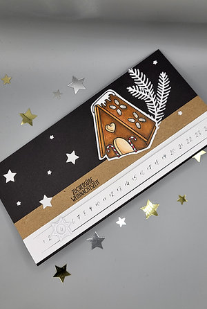 Adventskalenderkarte "Lebkuchen"