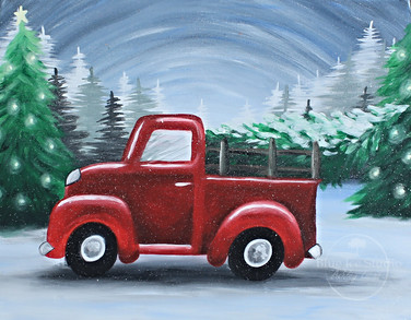 NEW! Vintage Christmas Truck
