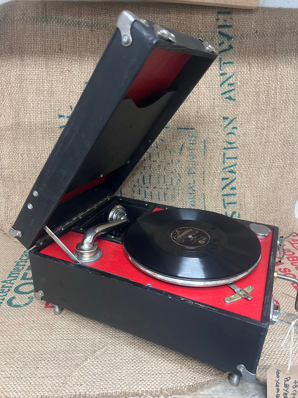 Thumbnail: Vintage 78 Portable Record Player (Hidden Bluetooth Speaker) in