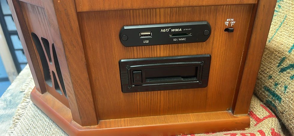 Thumbnail: Amos multi functional record/radio/CD/bluetooth/cassette player