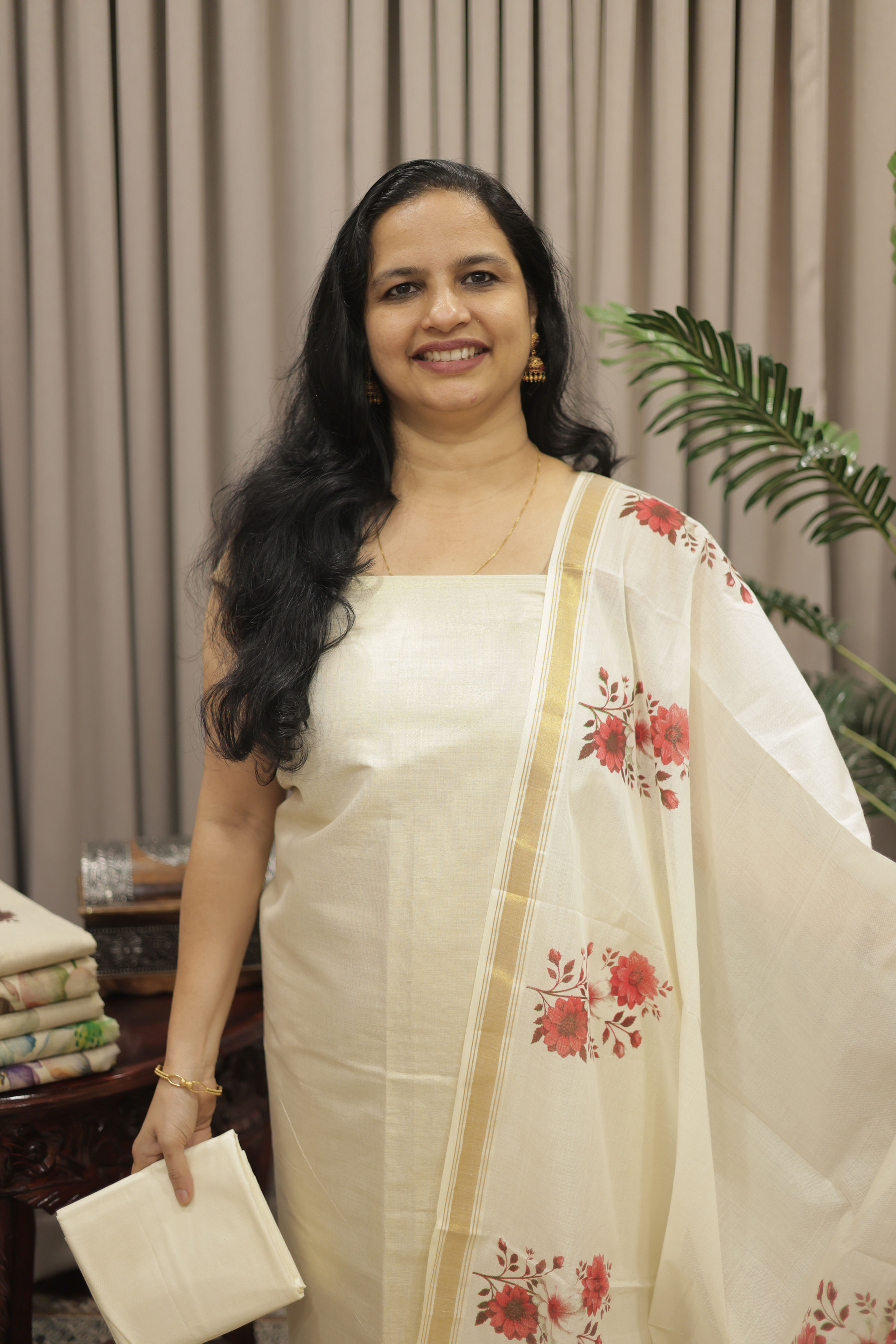 Handloom Tissue Floral Print Set (RDCH-TS-8)