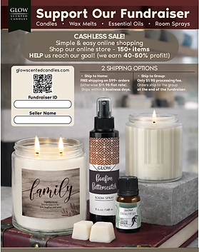 GLOW Cashless Fundraiser Flyer Fall