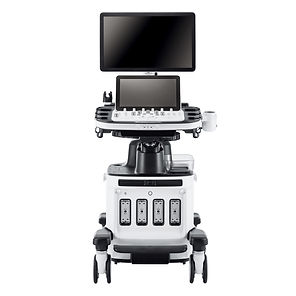 Ultrasound Scanner Machine Isolated on W