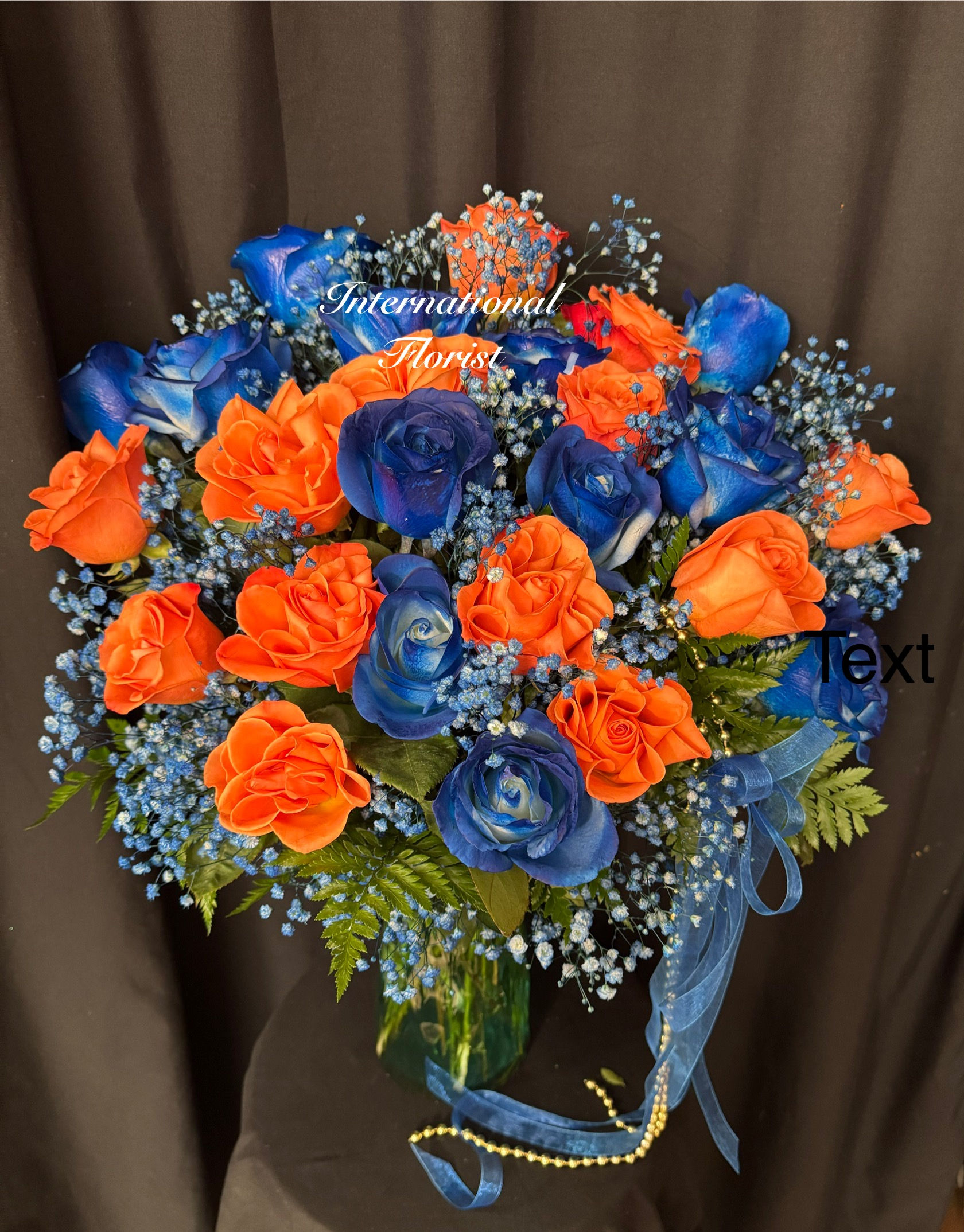 Urban Dad Blooms orange and blues