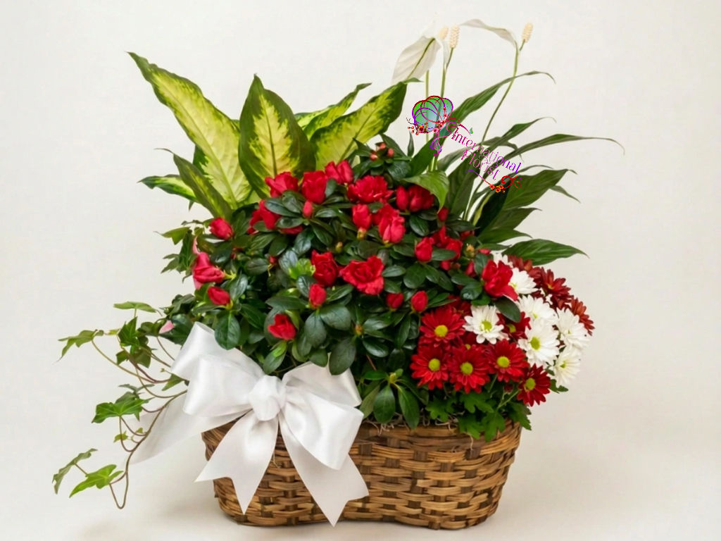 XL assorted Blooming and green Plants