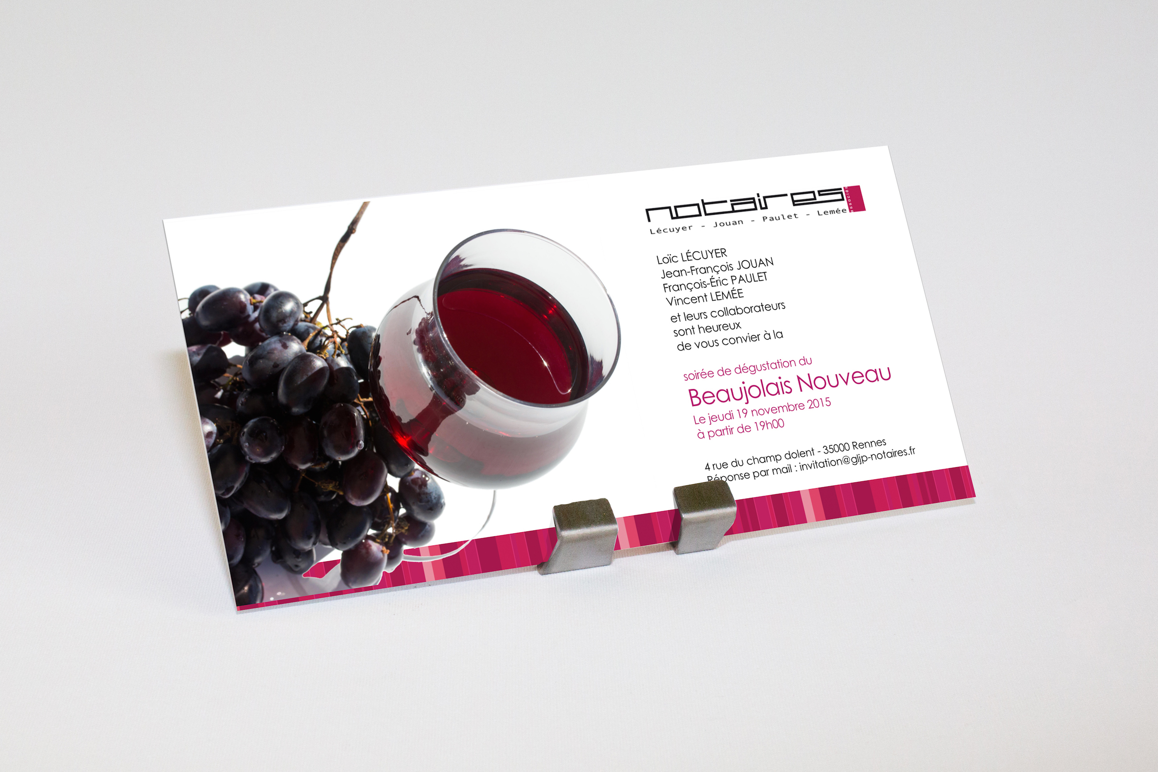 Invitation Beaujolais Nouveau 2015