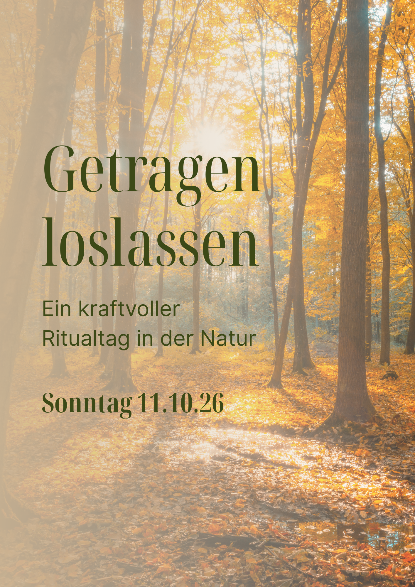 Getragen Loslassen
