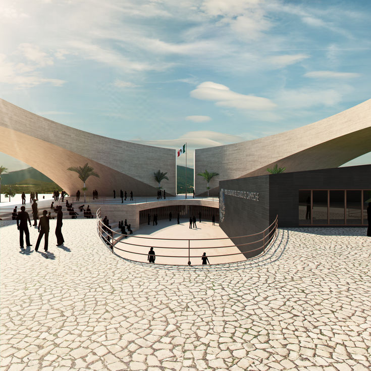 Palacio Legislativo Campeche, Arq. Luis Jorge Pavón. Urbanismo Mexicano