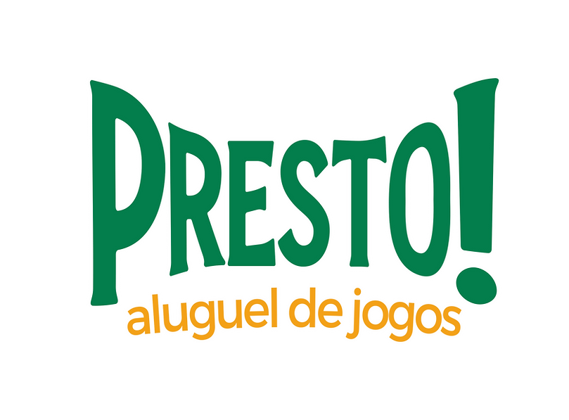 logomarca presto jogos aluguel de jogos de tabuleiro em paulista