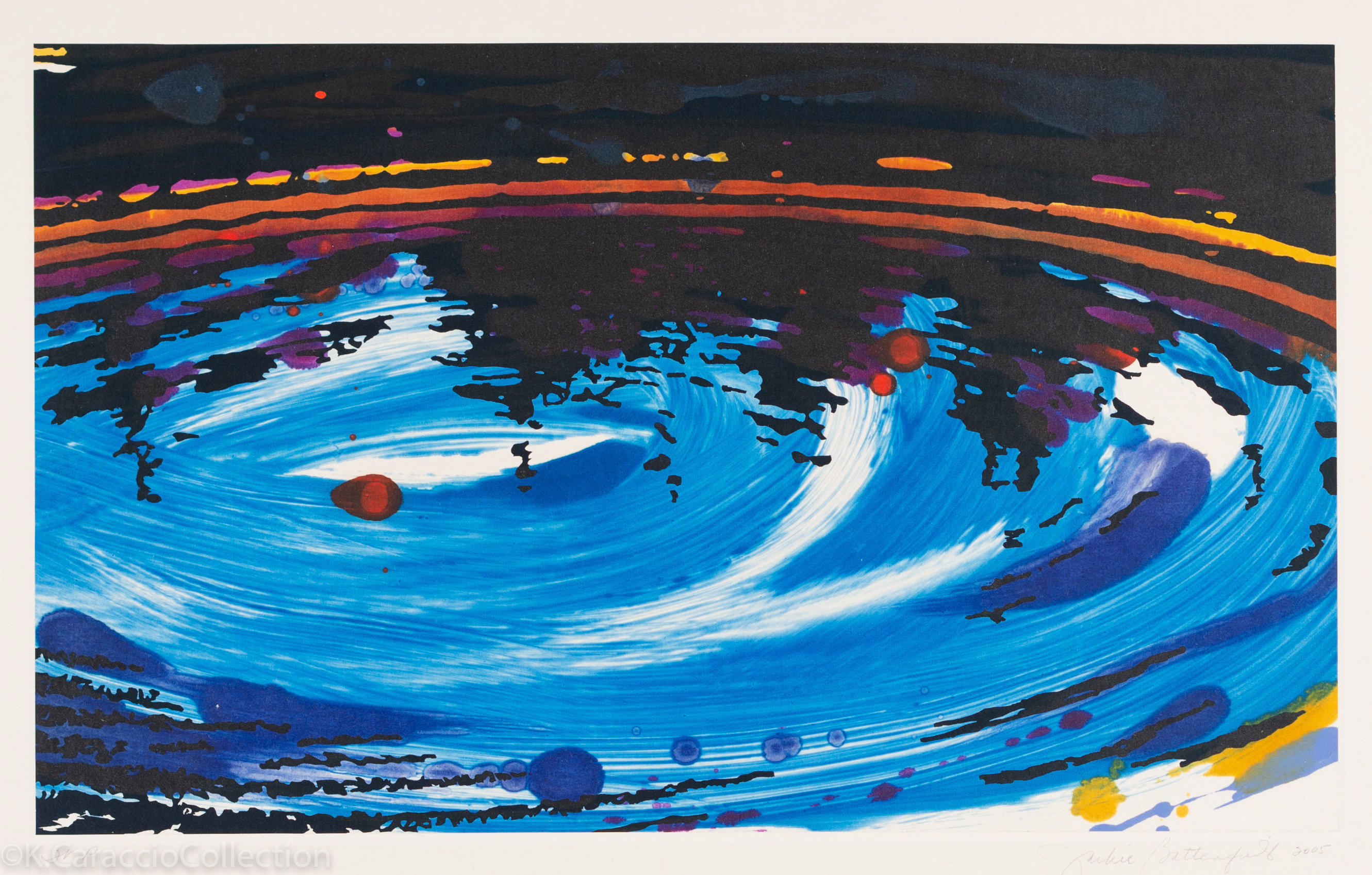 Whirpool (Blue diptych, left), 2005