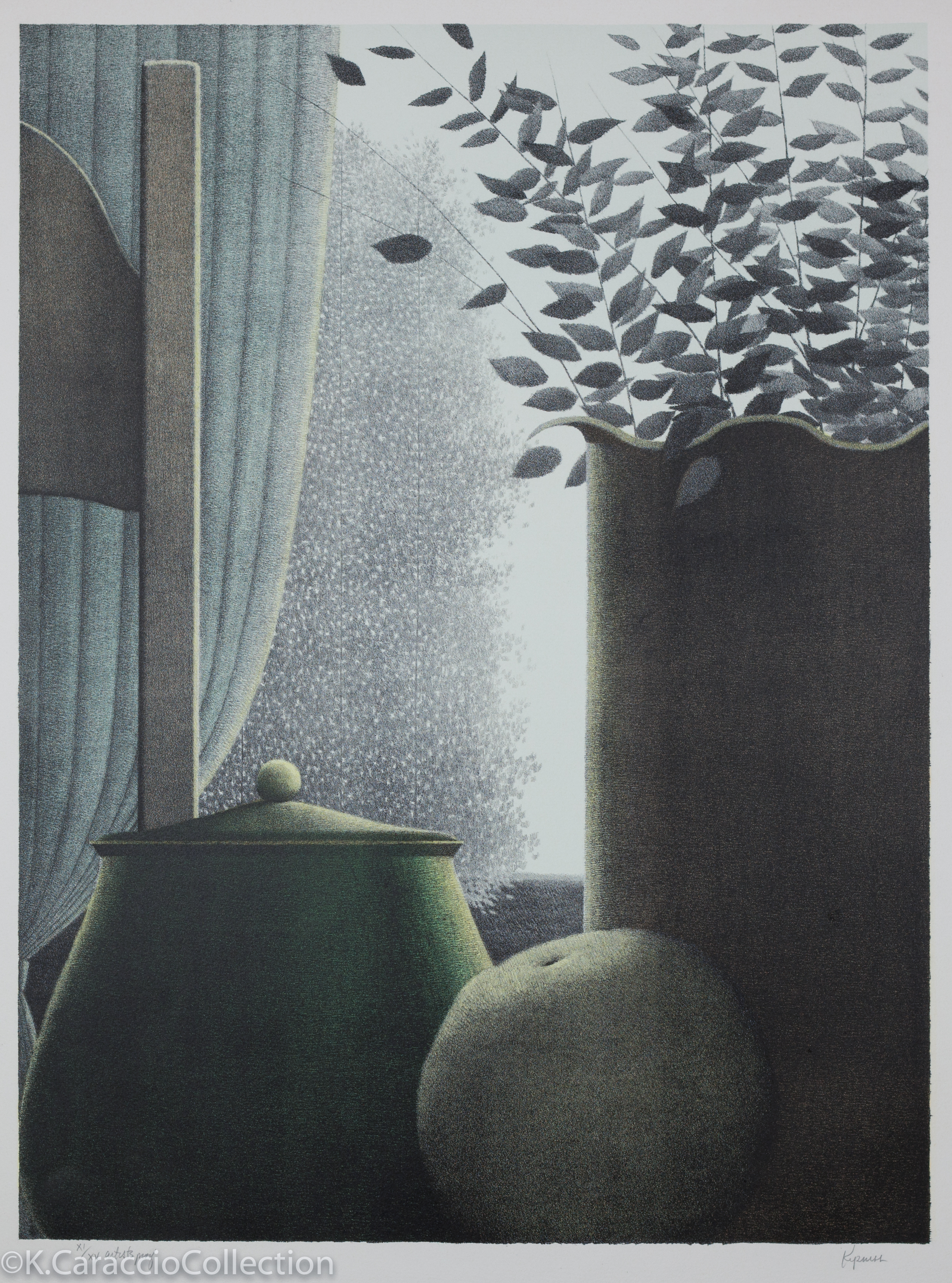 Curtain and Leaves, 1978