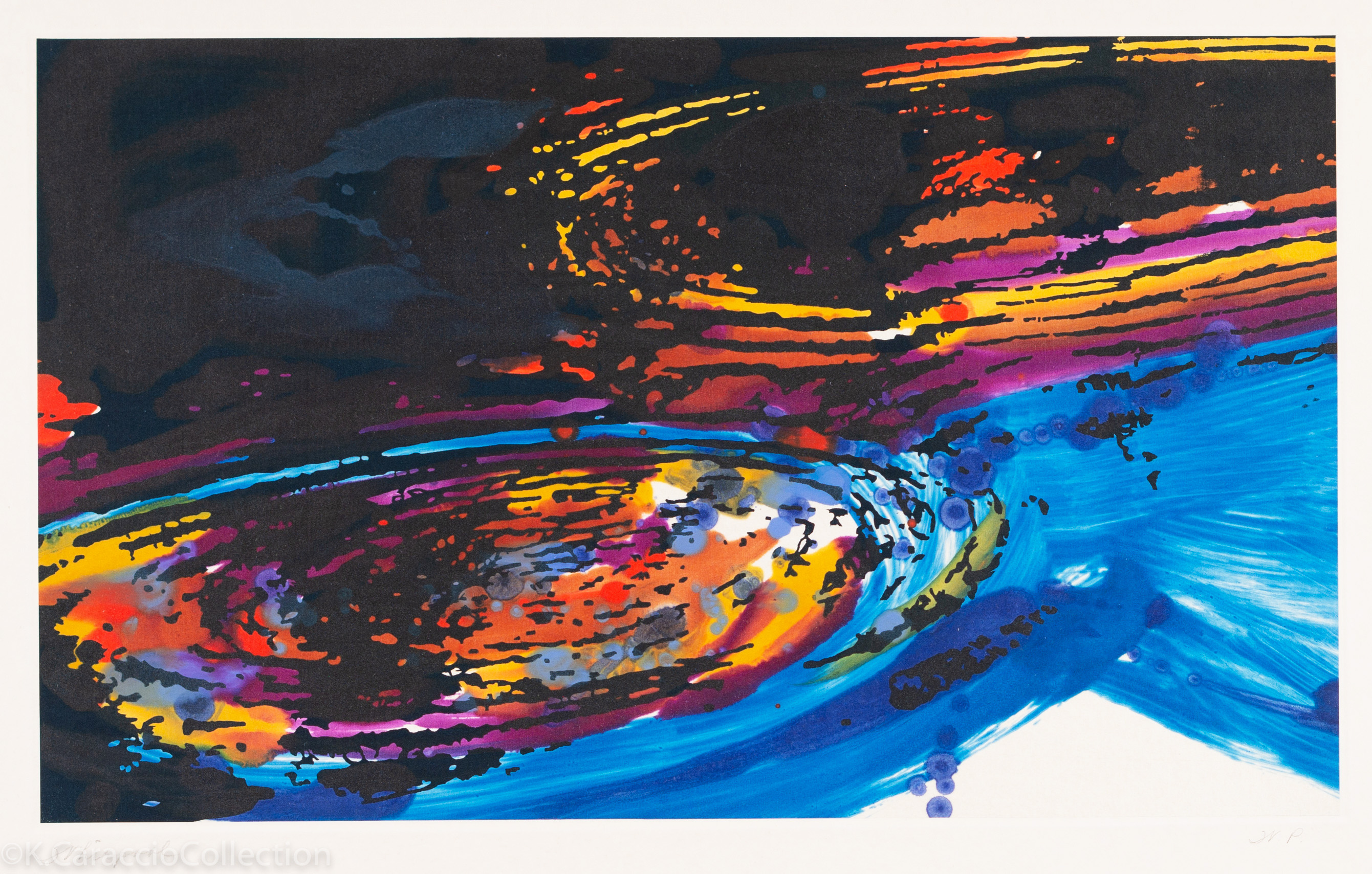 Whirpool (Blue diptych, right), 2005