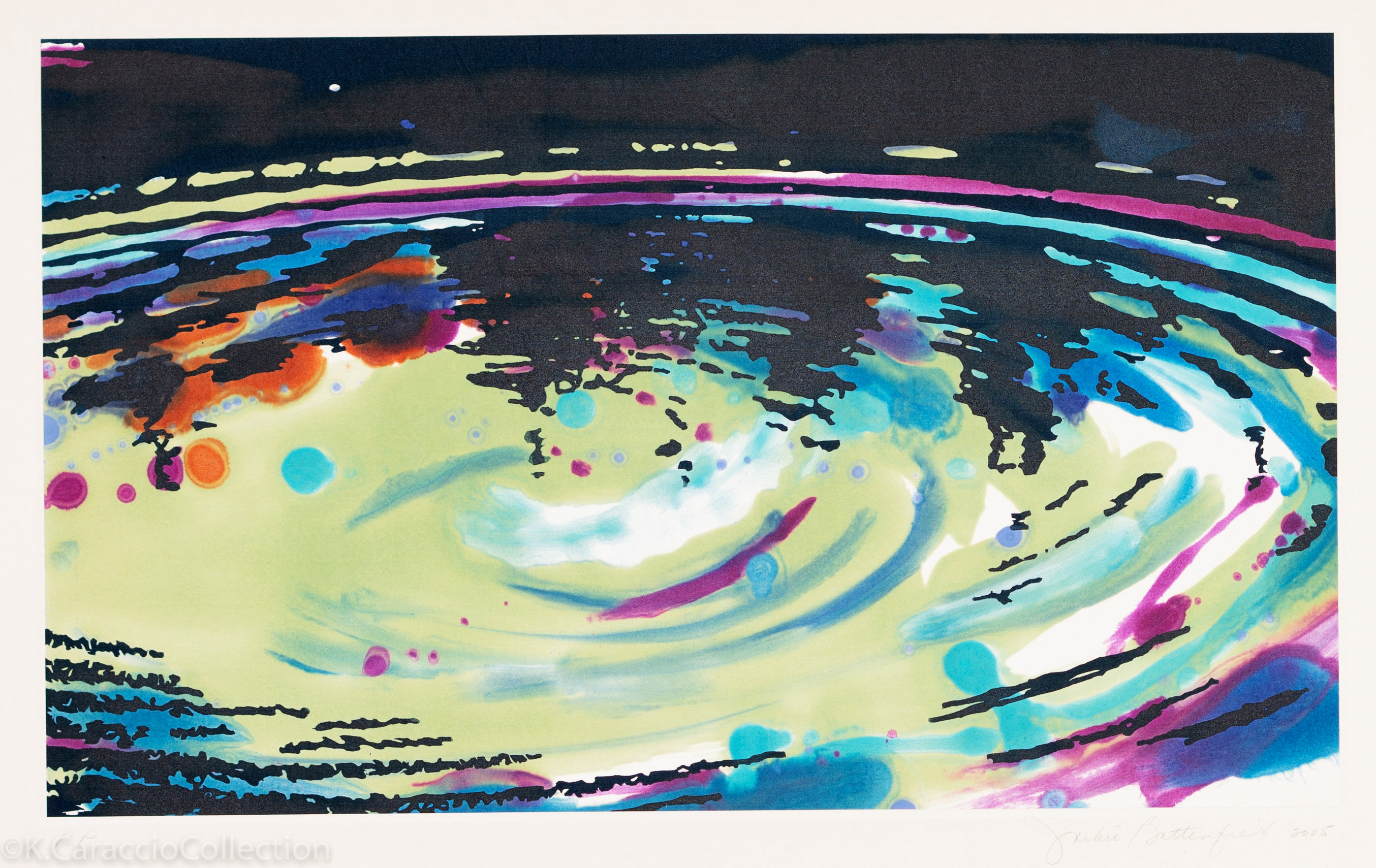Whirpool (Green diptych, right), 2005