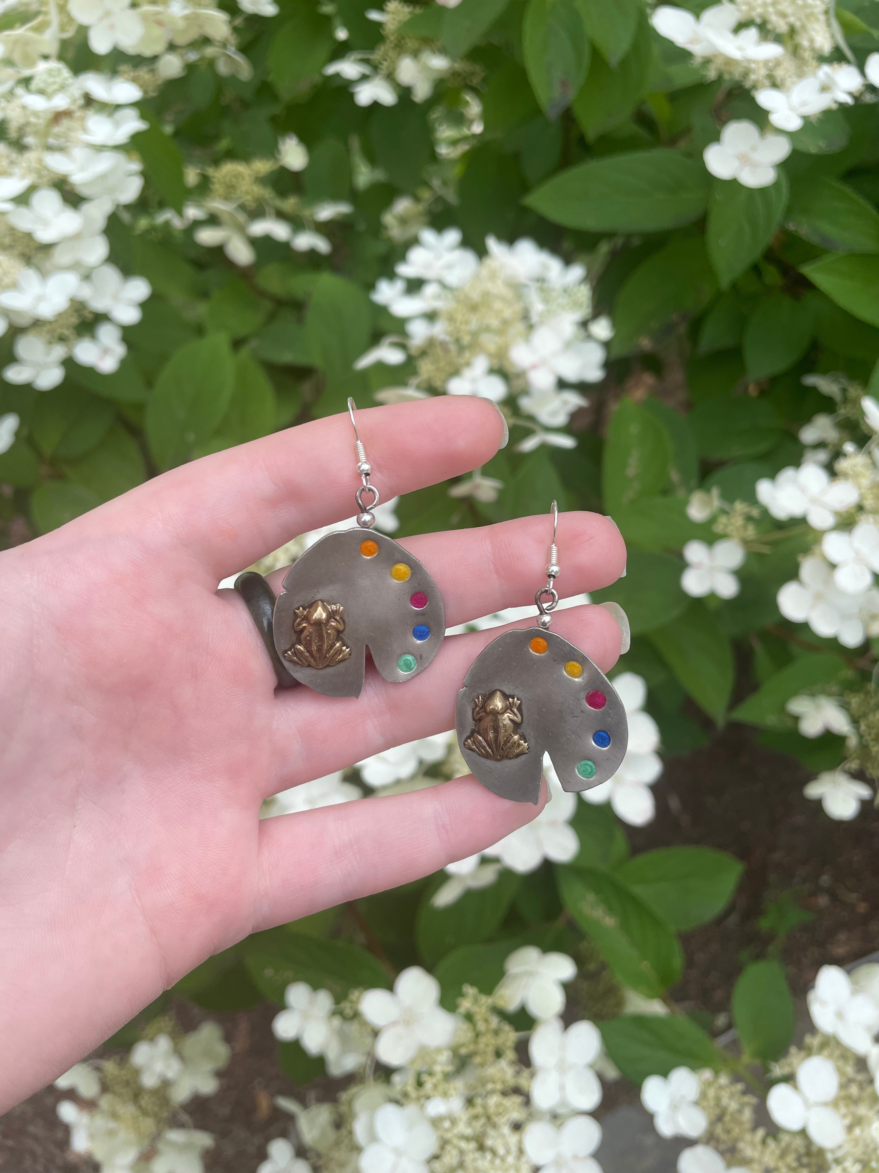 Frog Artist Earrings