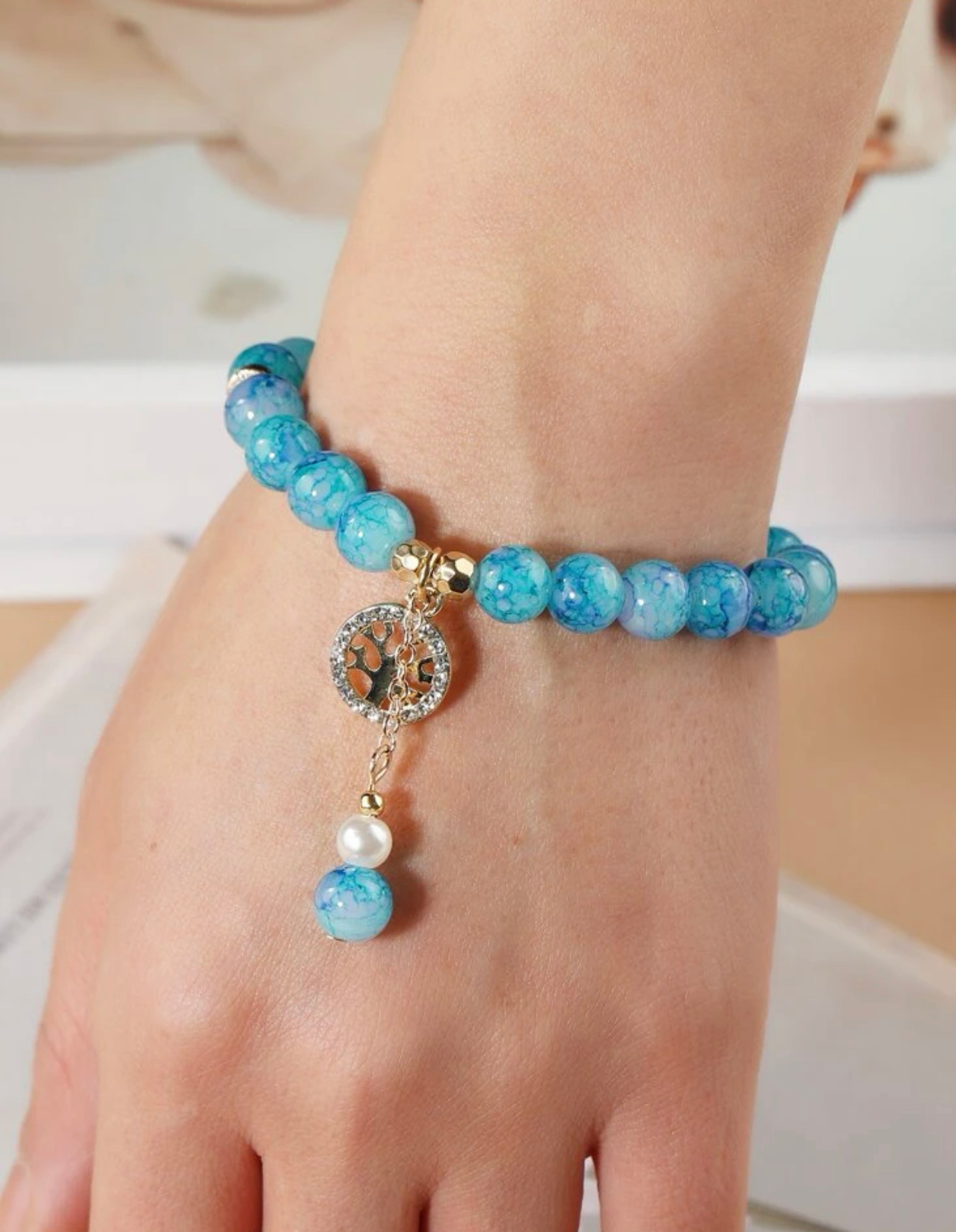 Tree of Life Amazonite Bracelet