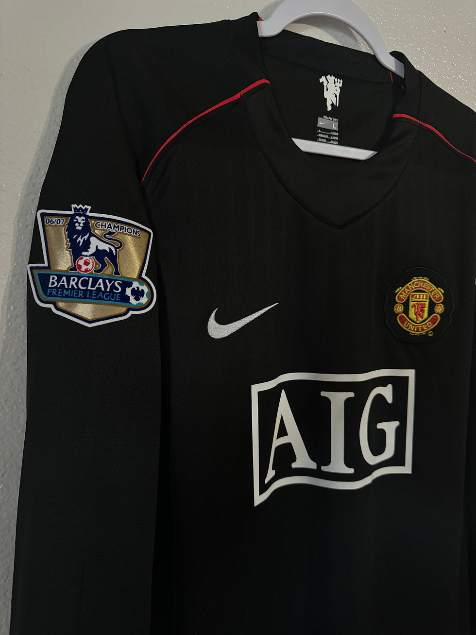 Thumbnail: Manchester United 2007/2008 Ronaldo EPL away long sleeve jersey