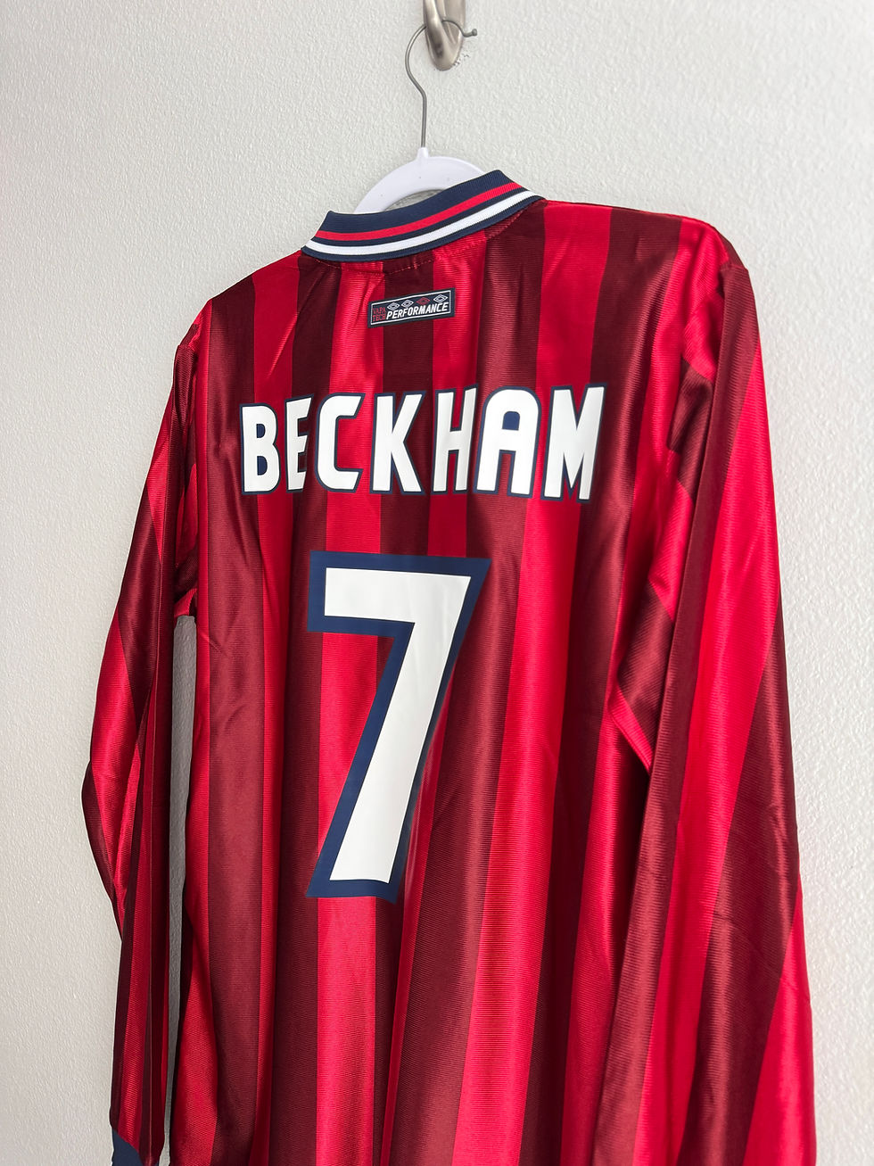 Thumbnail: England 1998 Beckham World Cup away jersey
