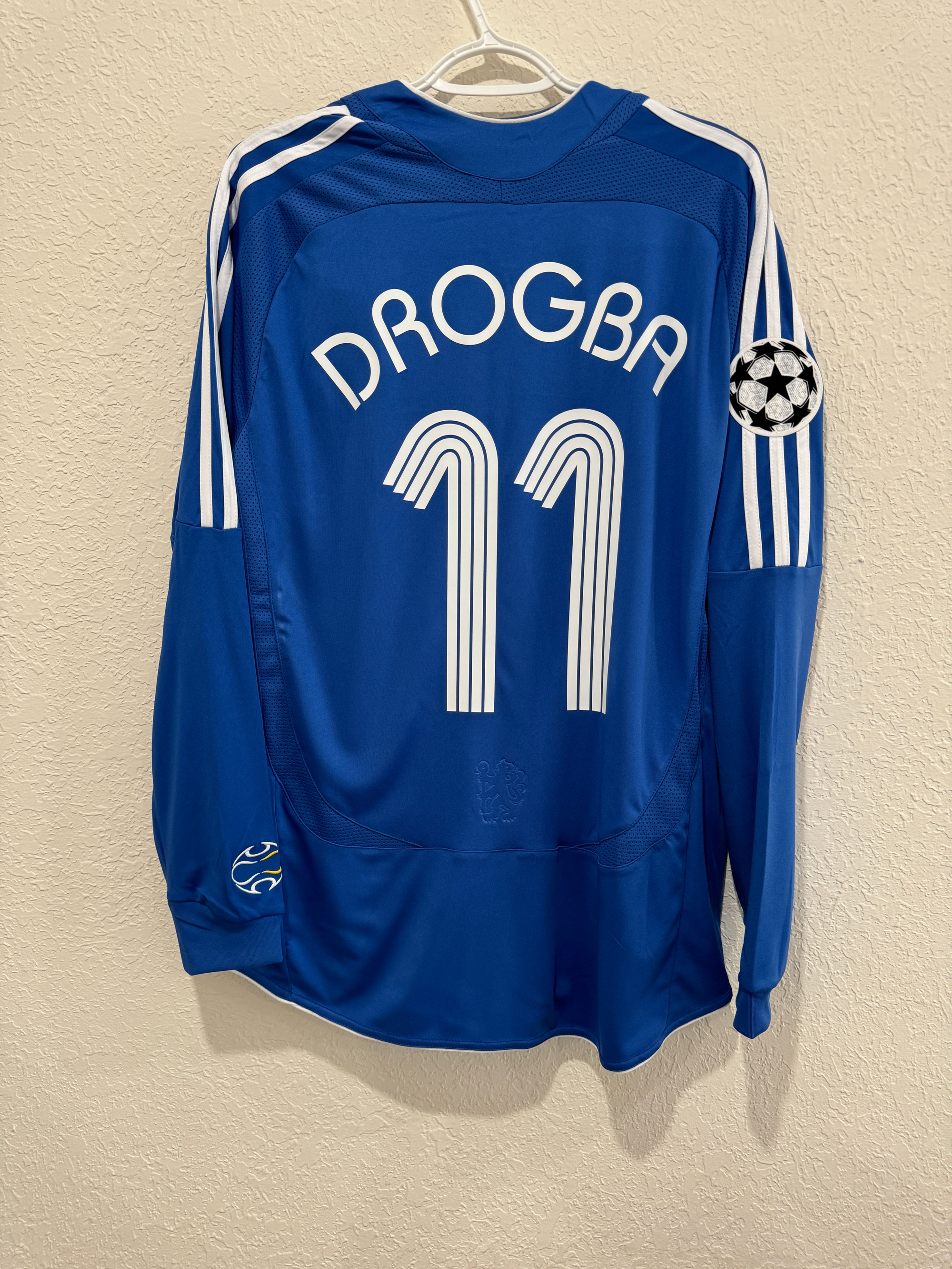 Chelsea 2006/2007 Drogba UCL home long sleeve jersey