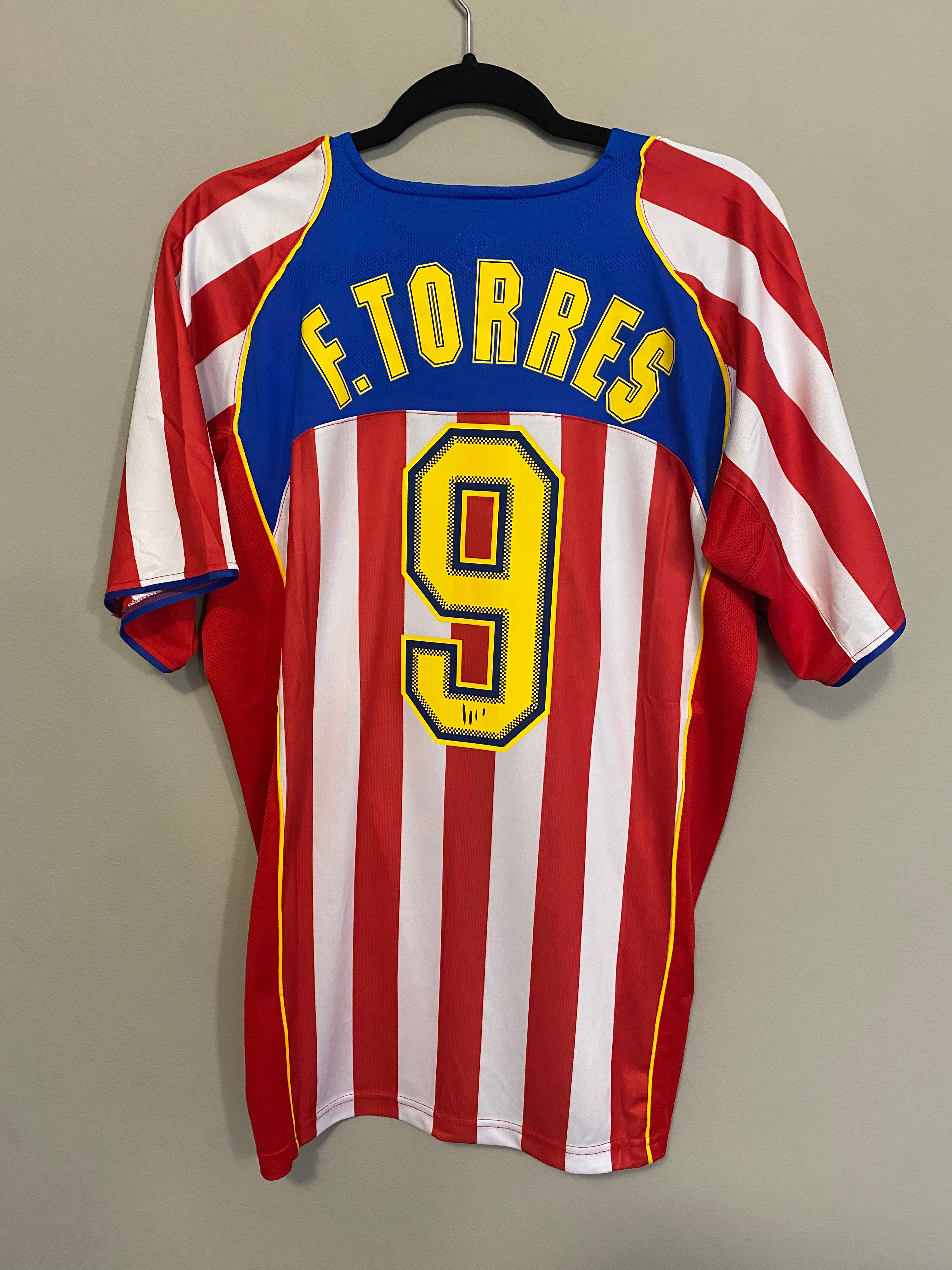 Atletico Madrid 2004/2005 Torres home Spider-Man jersey 