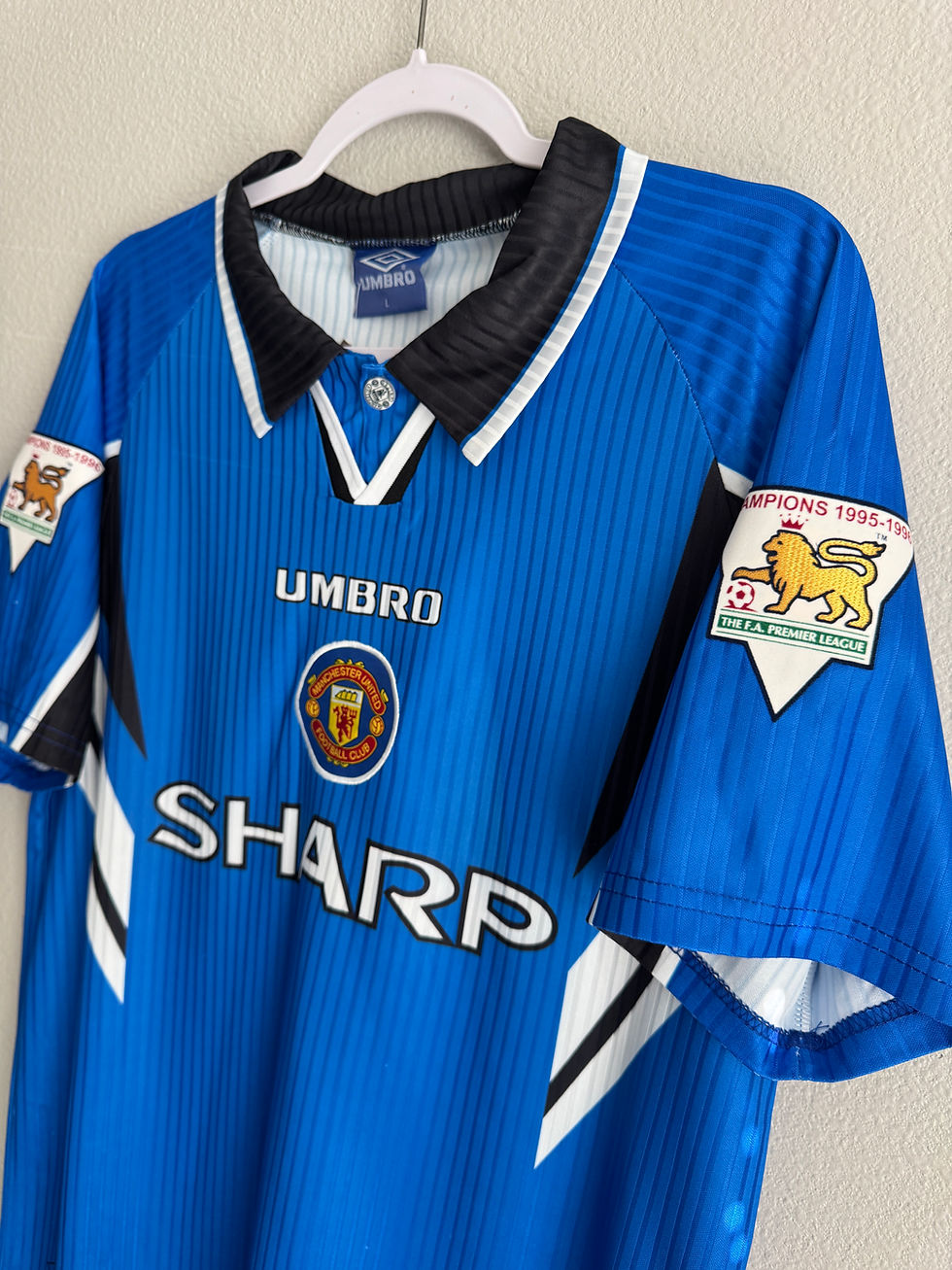 Thumbnail: Vintage Manchester United 1996/1997 Beckham third EPL jersey