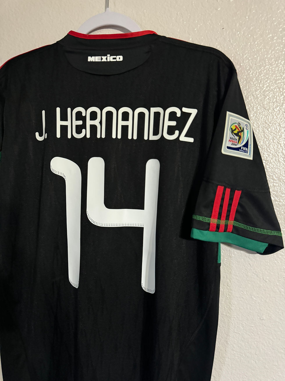 Thumbnail: Mexico 2010 Chicharito World Cup away jersey