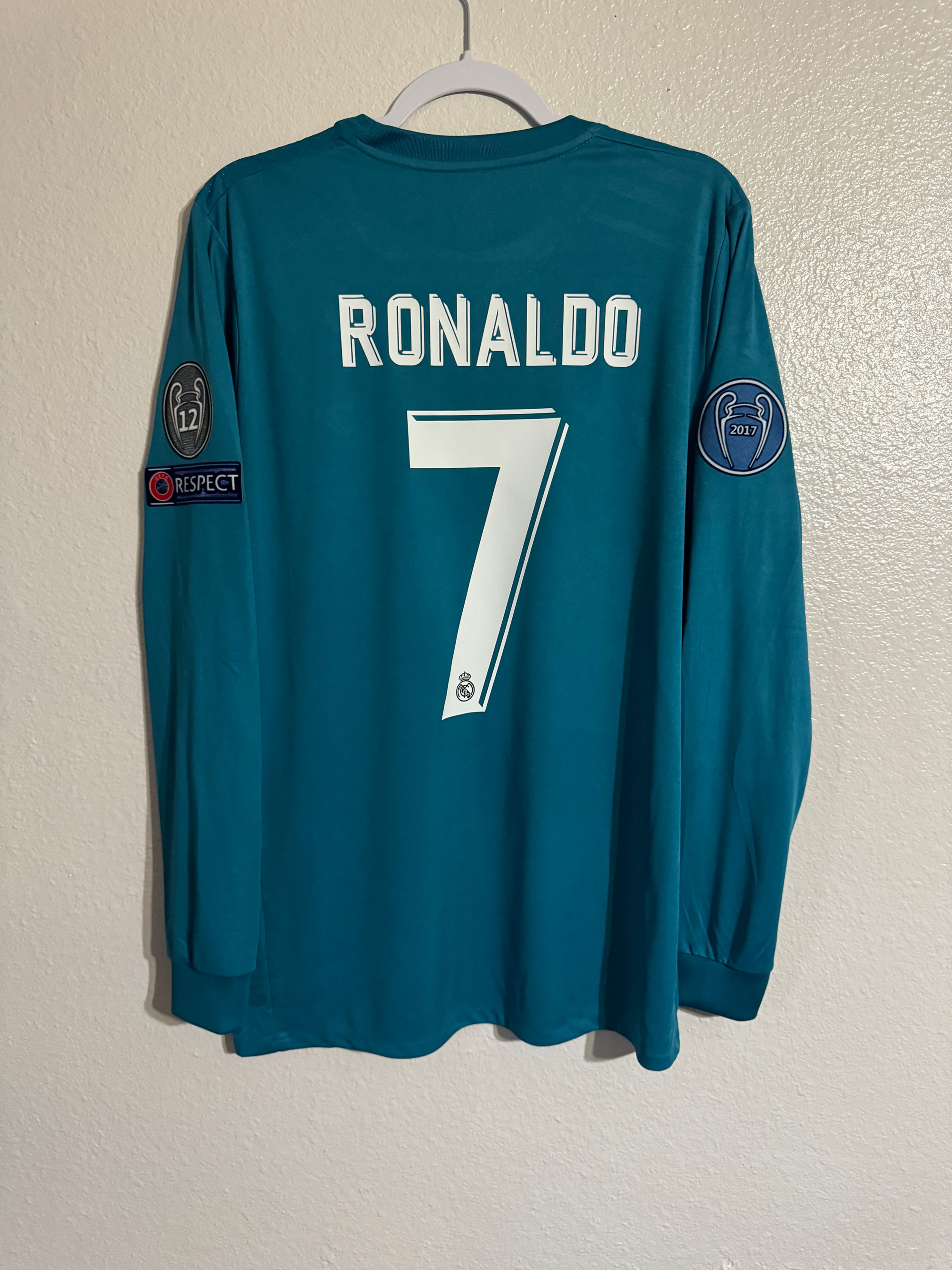 Real Madrid 2017/2018 Ronaldo UCL Third long sleeve Jersey