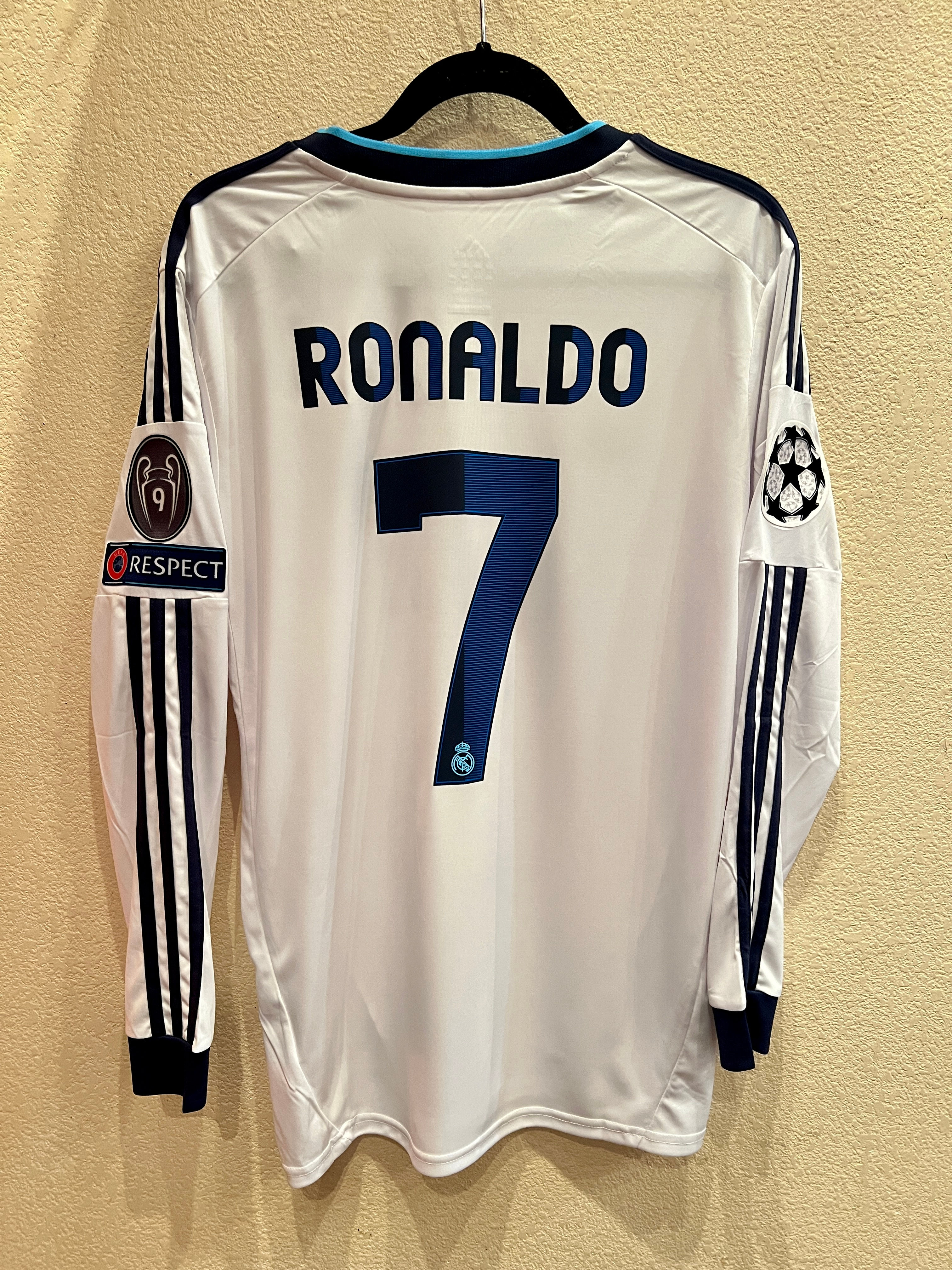 Real Madrid 2012/2013 Ronaldo UCL home long sleeve jersey