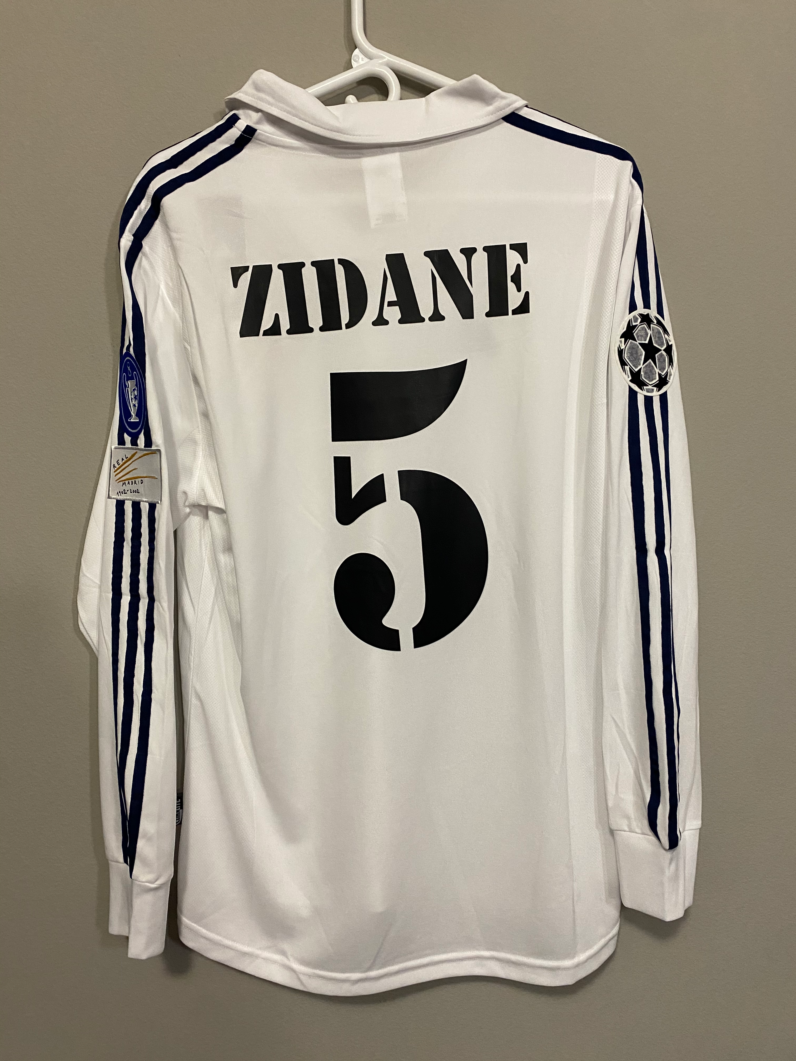 Real Madrid 2002 Zidane UCL final long sleeve jersey