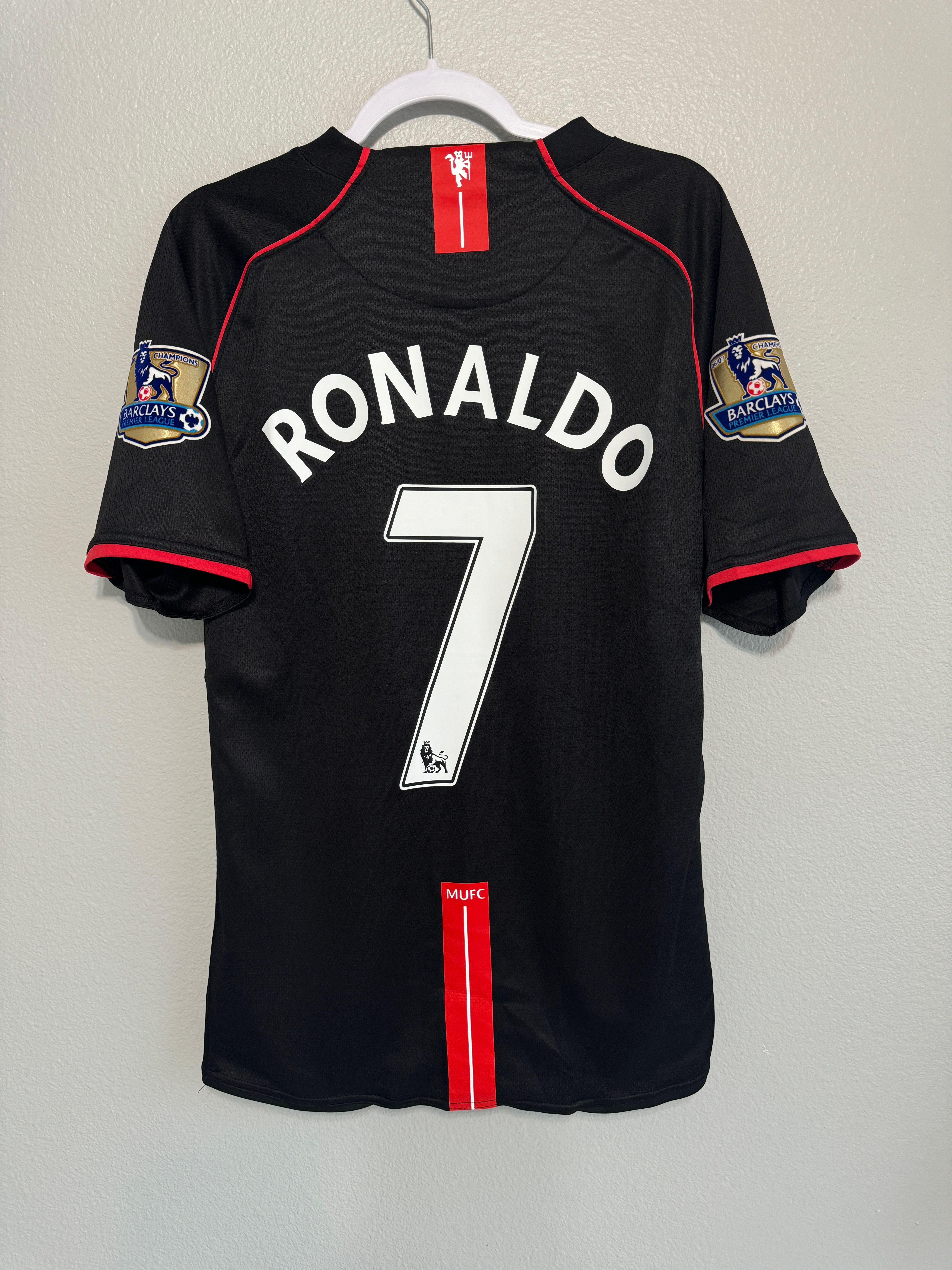 Manchester United 2007/2008 Ronaldo EPL away jersey