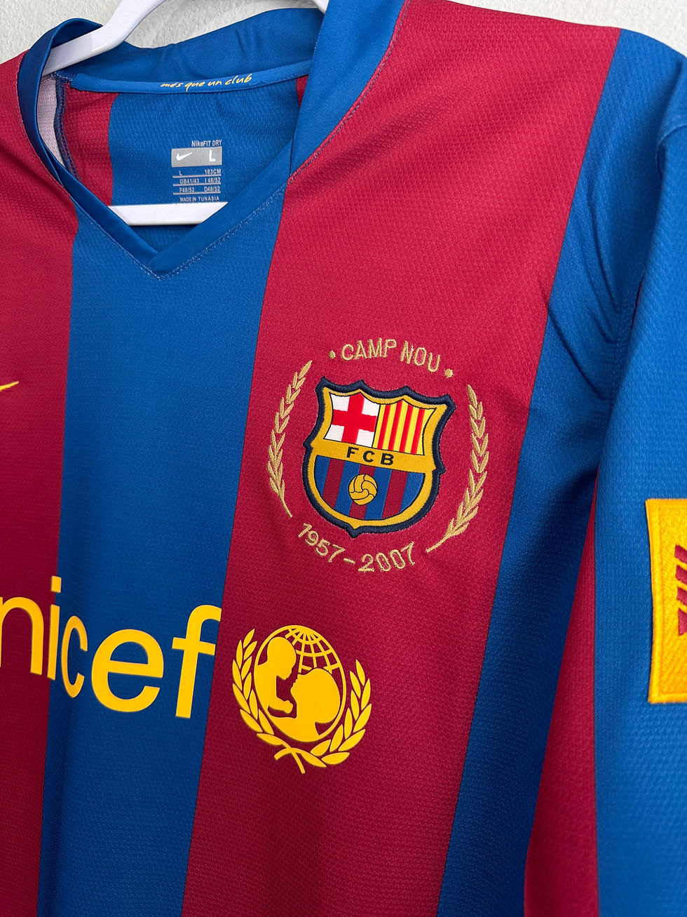 Thumbnail: Barcelona 2007/2008 Giovani Dos Santos La Liga home jersey