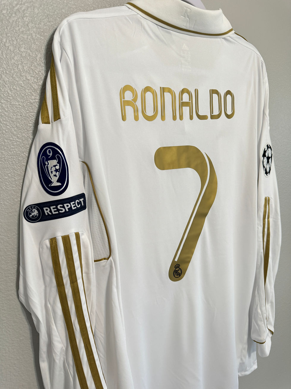 Thumbnail: Real Madrid 2011/2012 Ronaldo UCL home long sleeve jersey