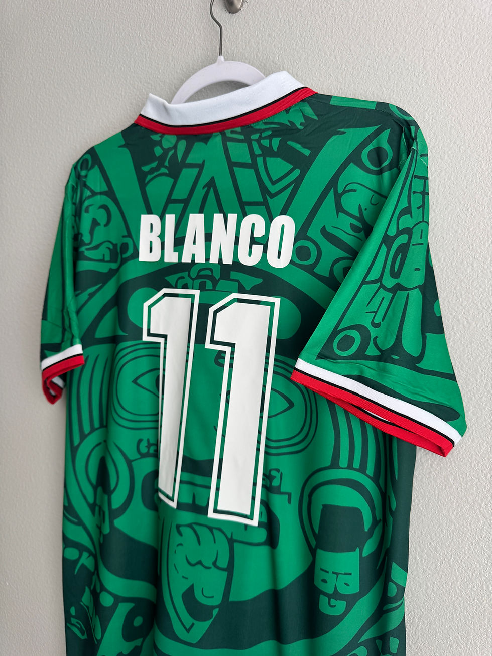Thumbnail: Mexico 1998 Cuauhtemoc Blanco World Cup home jersey