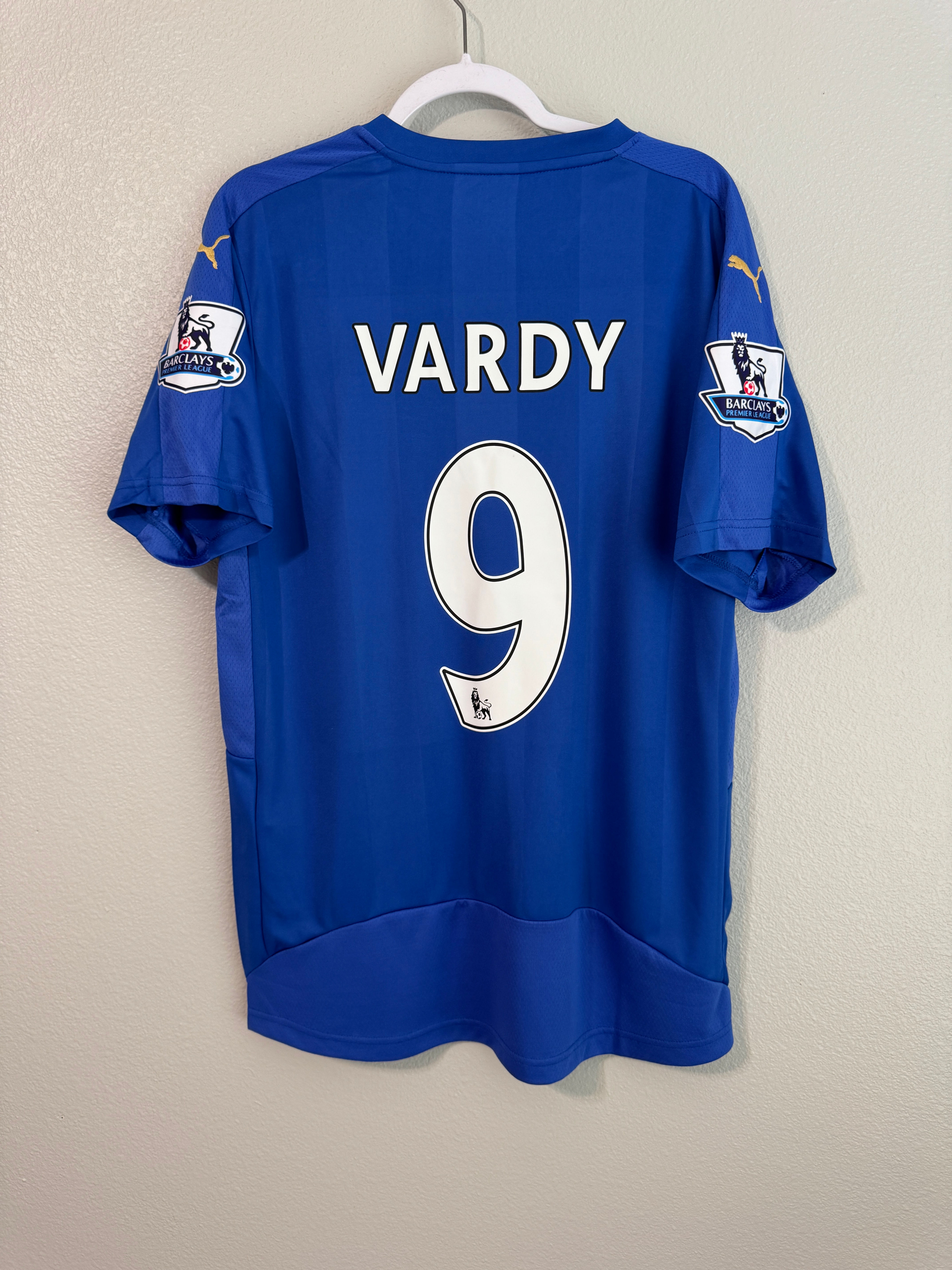 Leicester City 2015/2016 Vardy home EPL jersey