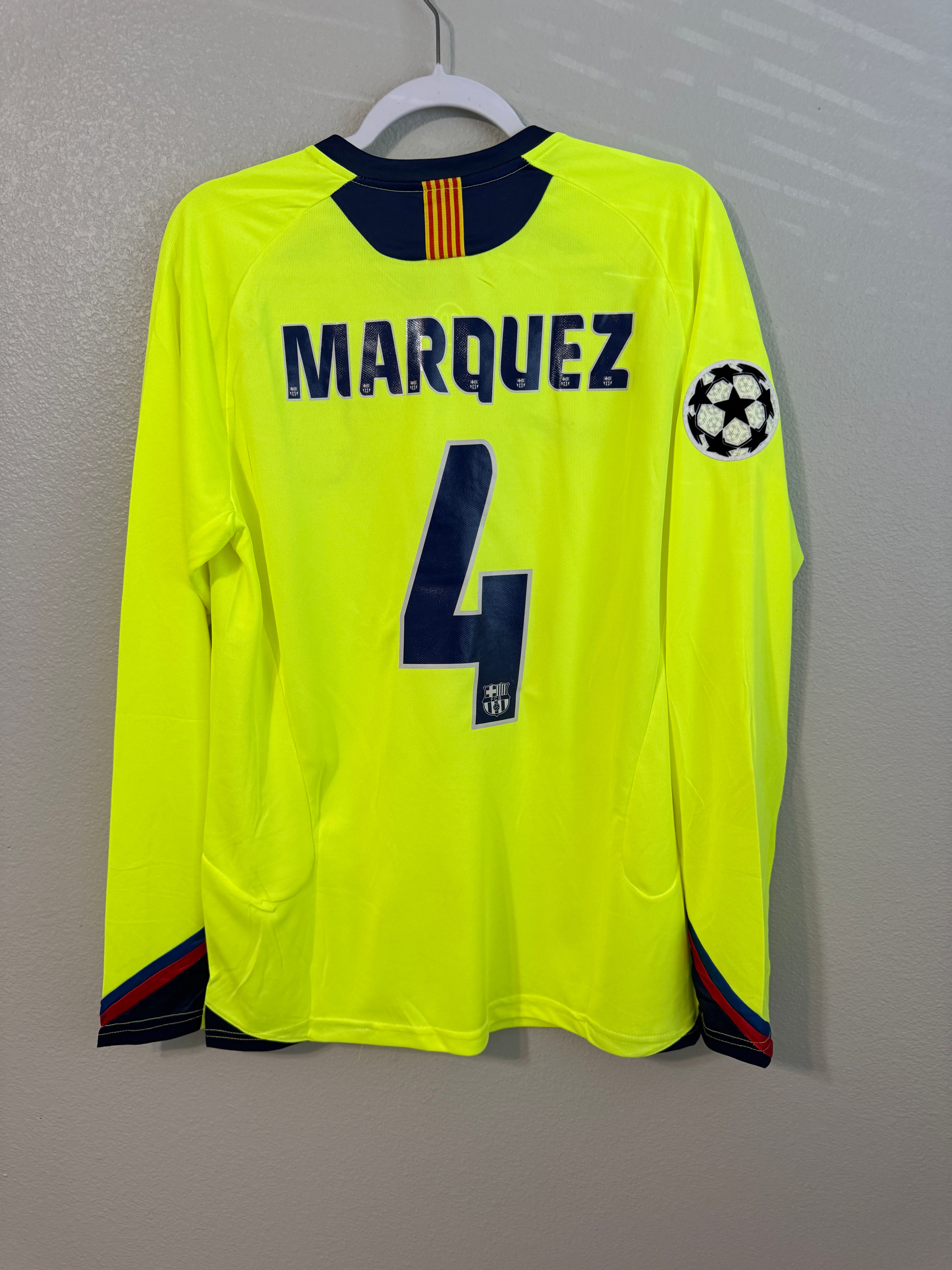 Vintage Barcelona 2005/2006 Rafa Marquez UCL away jersey