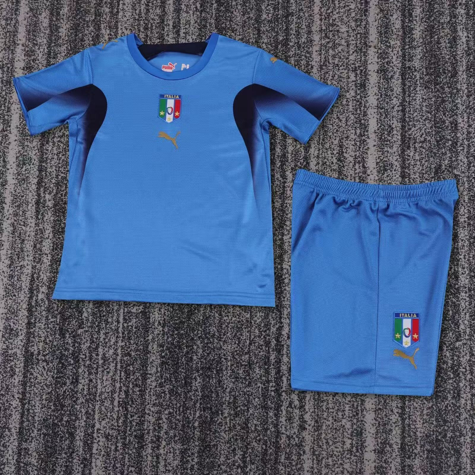 Kids Custom Italy 2006 World Cup home kit 