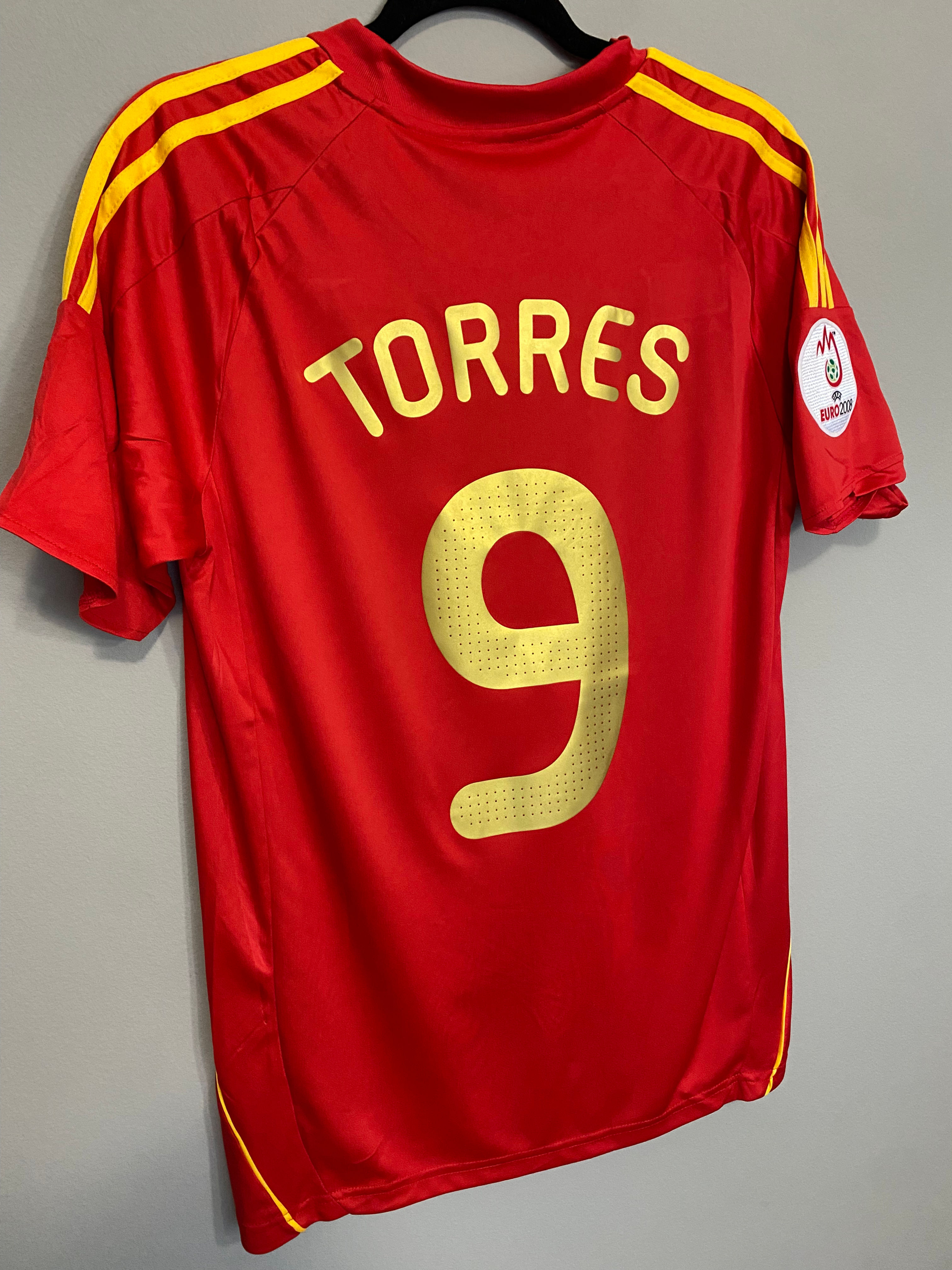 Spain 2008 Fernando Torres Euro home jersey