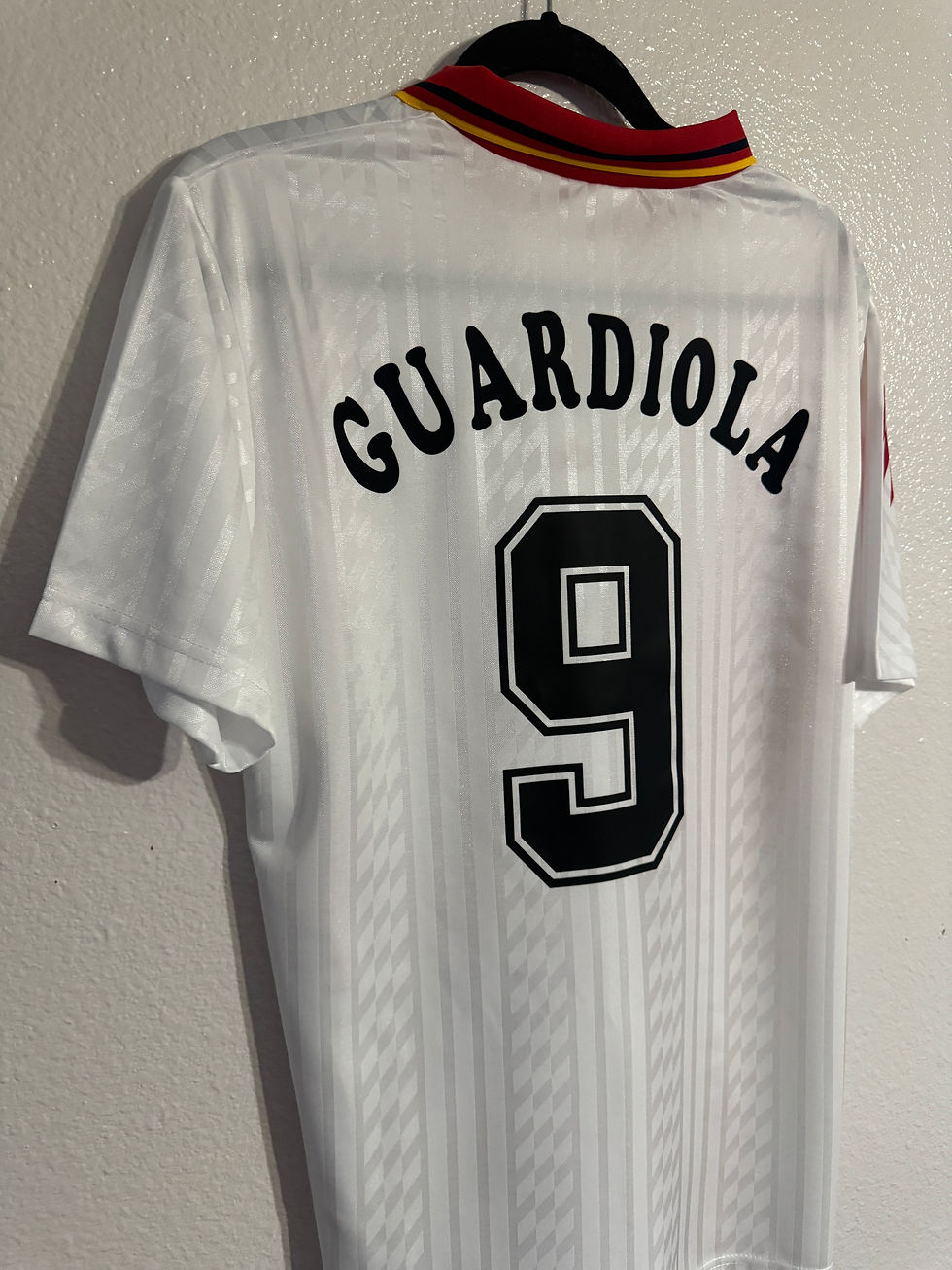 Thumbnail: Spain 1994 Guardiola World Cup away jersey