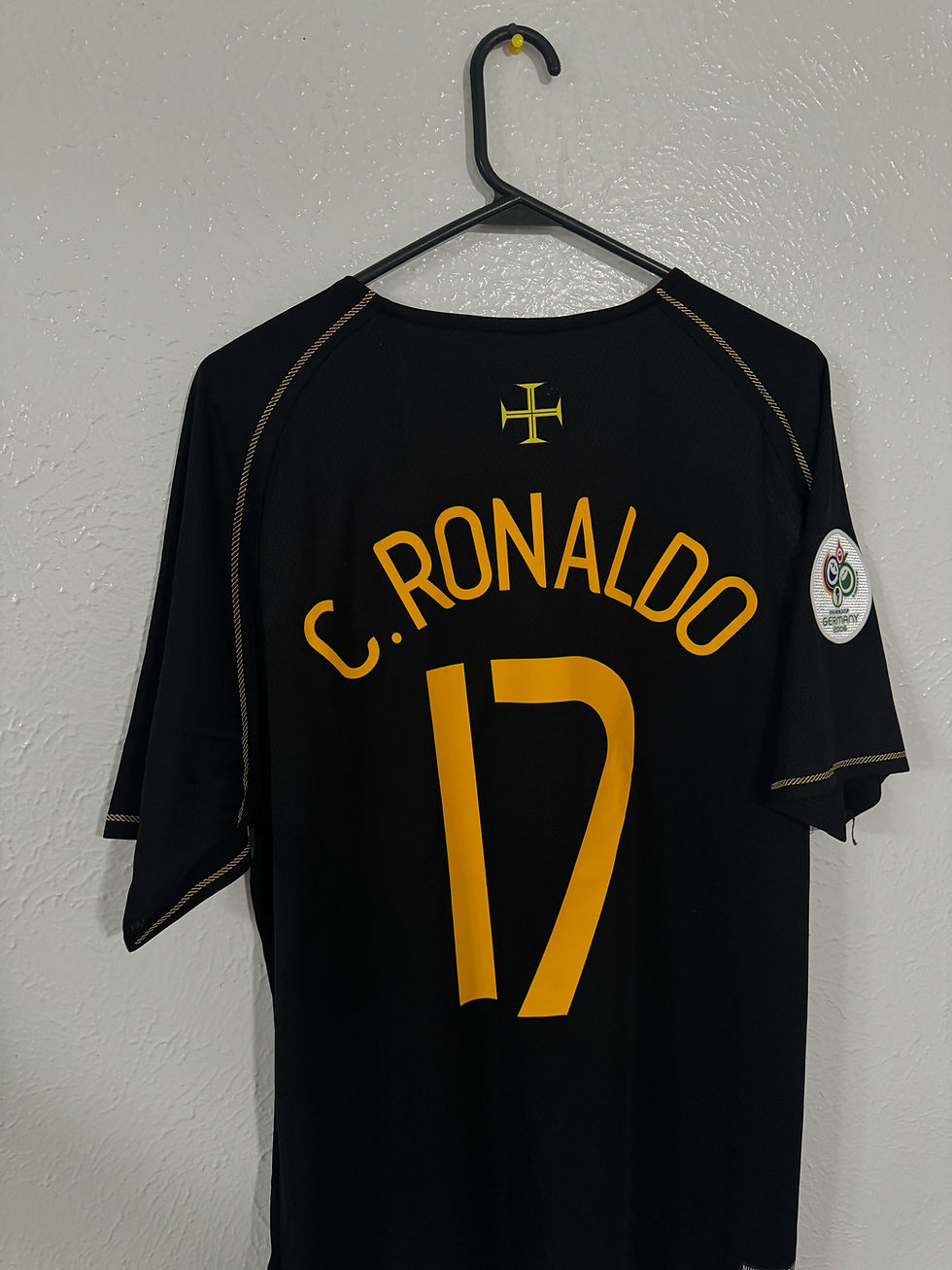 Thumbnail: Portugal 2006 Ronaldo away World Cup jersey