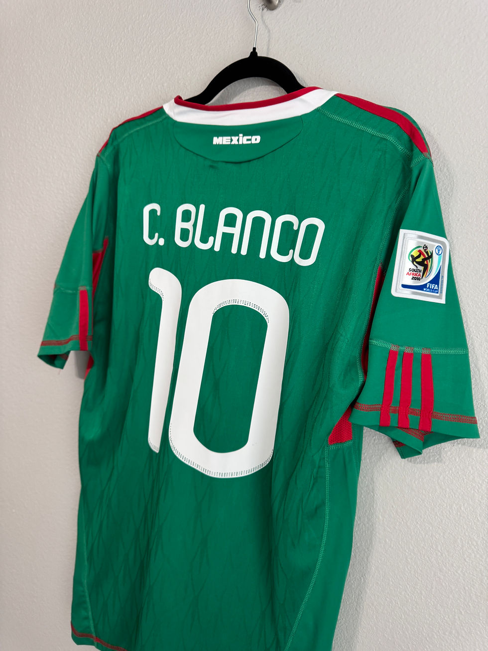 Thumbnail: Mexico 2010 Cuauhtémoc Blanco World Cup home jersey