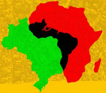 Ilustração Brasil e África.