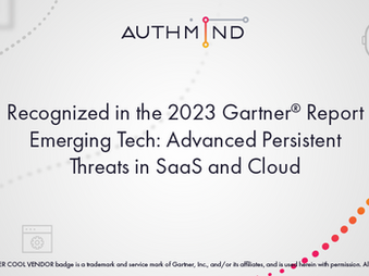 AuthMind Recognized in Recent 2023 Gartner® Report on Emerging Tech