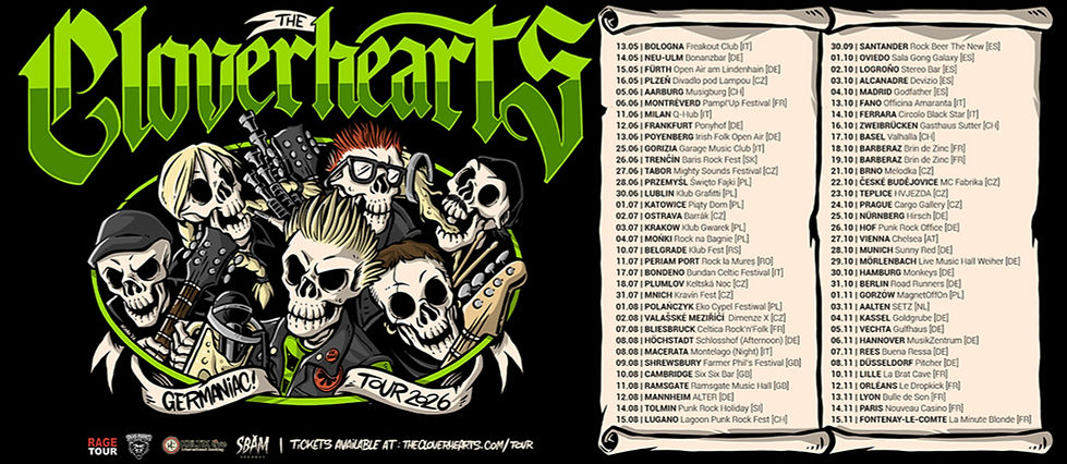 THE CLOVERHEARTS_Tour 2026_Facebook cove