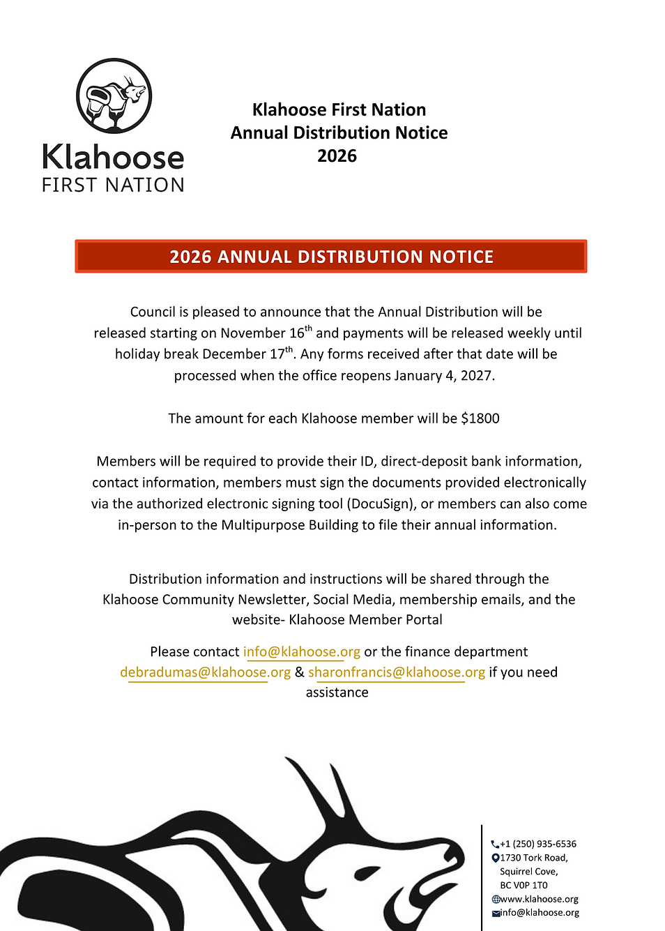 Klahoose Annual Distribution Notice 2026.png